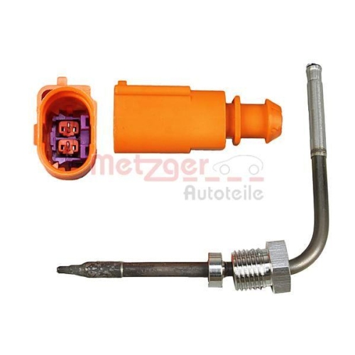 Sensor, Abgastemperatur METZGER 0894640 f&uuml;r AUDI, oben, vor Katalysator