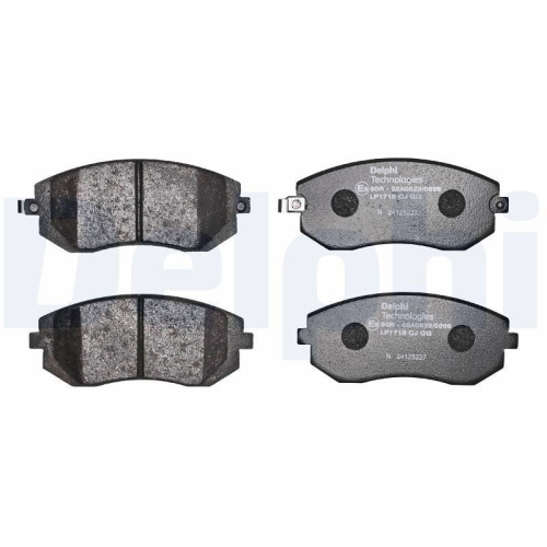 DELPHI LP1718 Bremsbelagsatz, Scheibenbremse f&uuml;r SUBARU TOYOTA, Vorderachse