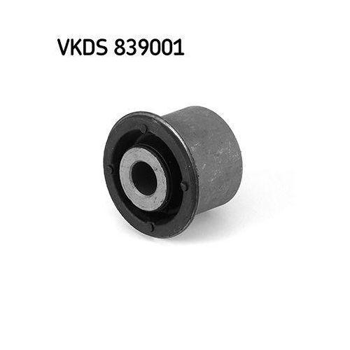 Lagerung, Lenker SKF VKDS 839001 für ISUZU, Vorderachse beidseitig, hinten, oben