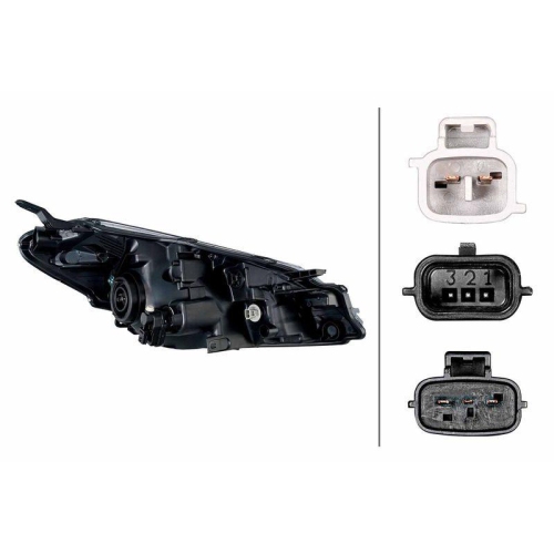 HELLA Hauptscheinwerfer 1ED 354 885-011 für TOYOTA, links