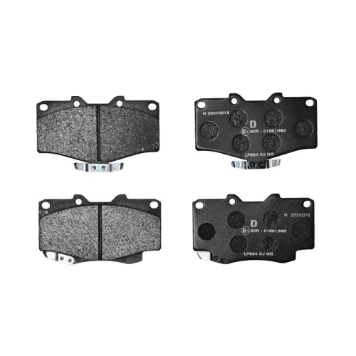 DELPHI LP854 Bremsbelagsatz, Scheibenbremse f&uuml;r TOYOTA VW, Vorderachse