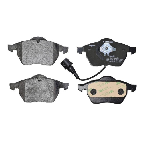 DELPHI LP1525 Bremsbelagsatz, Scheibenbremse f&uuml;r AUDI SEAT SKODA VW, Vorderachse