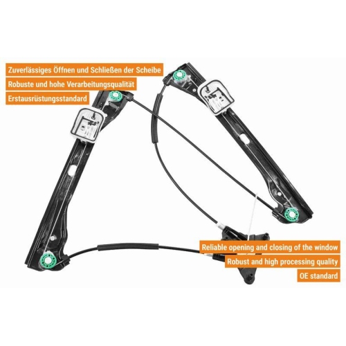 Fensterheber VAICO V10-4838 Original VAICO Qualität für SEAT SKODA VAG