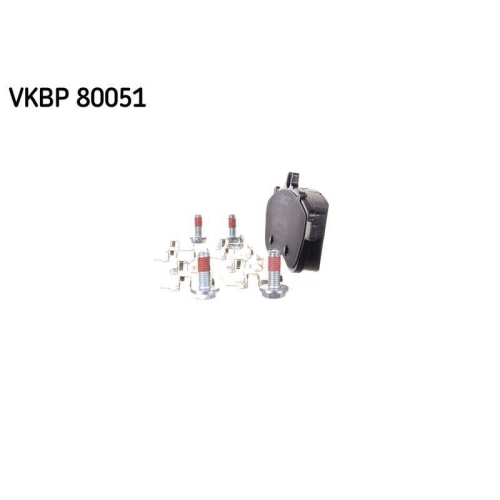 Bremsbelagsatz, Scheibenbremse SKF VKBP 80051 f&uuml;r MERCEDES-BENZ, Vorderachse