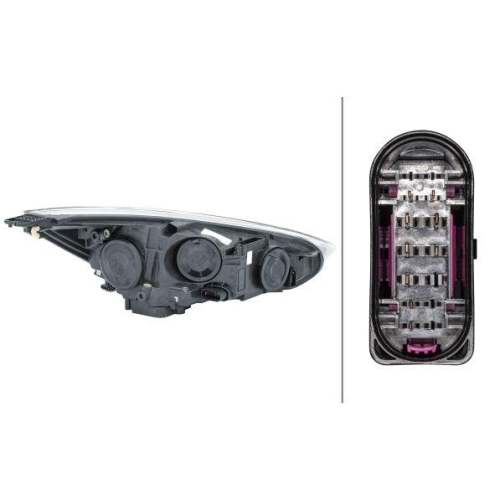 HELLA Hauptscheinwerfer 1LE 354 827-031 für FORD, links