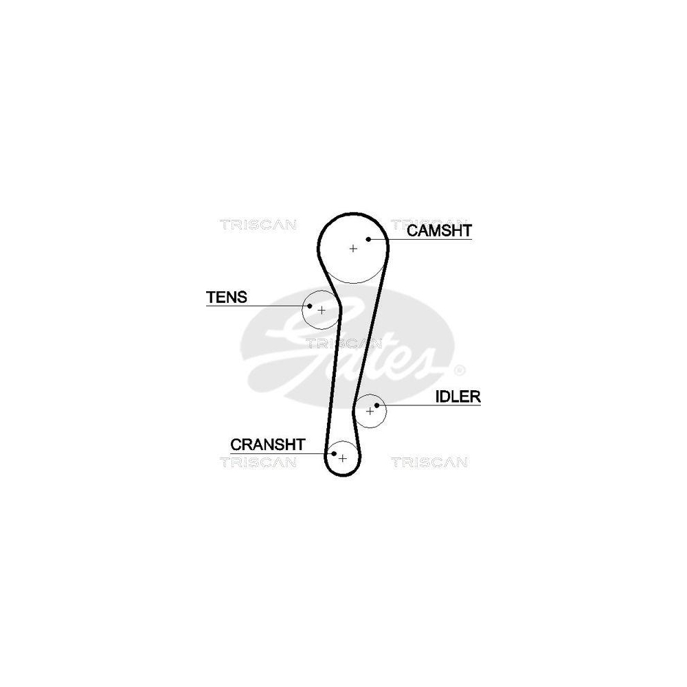 Zahnriemen TRISCAN 8645 5457xs f&uuml;r HYUNDAI KIA DANA