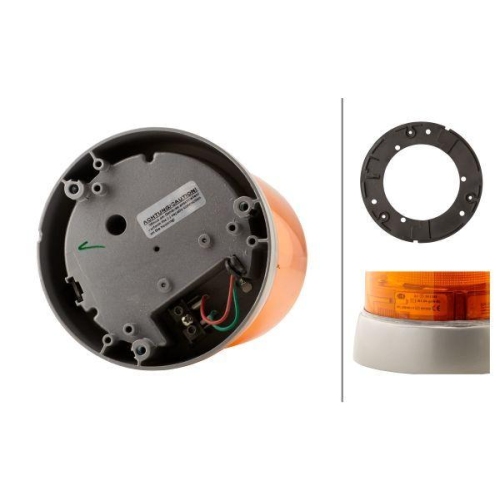 HELLA Blitz-Kennleuchte 2RL 008 181-111 f&uuml;r AEBI AUW&Auml;RTER DAF IVECO MAN SCANIA