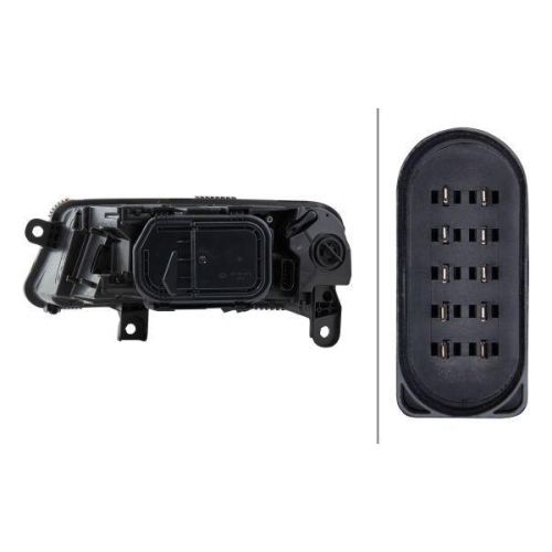 HELLA Hauptscheinwerfer 1EJ 009 925-021 f&uuml;r AUDI VW AUDI (FAW), rechts