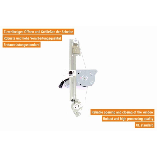 VAICO Fensterheber links und rechts elektrisch hinten V46-0601 + V46-0600 f&uuml;r RENAULT