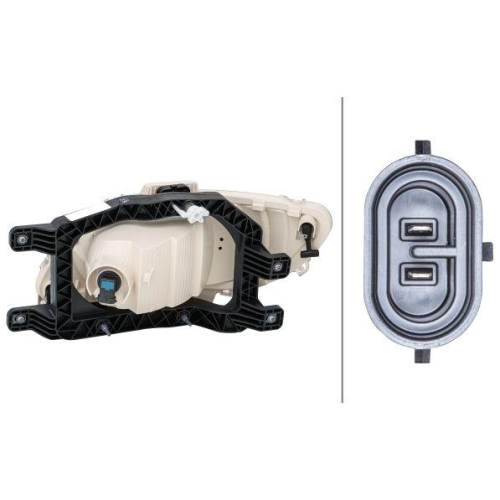 HELLA Nebelscheinwerfer 1ND 010 223-341 für DAF, rechts