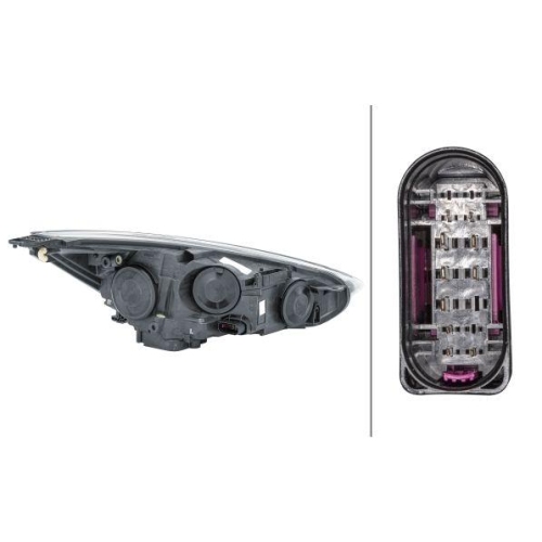 HELLA Hauptscheinwerfer 1LE 354 827-131 für FORD, links