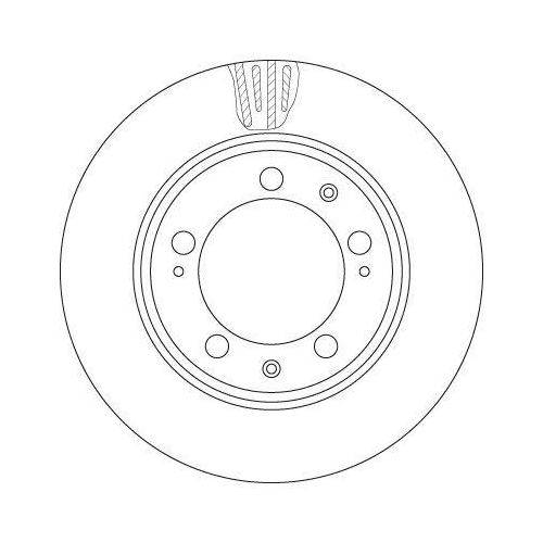 Bremsscheibe TRW DF6484S TRW SINGLE für PORSCHE, Vorderachse