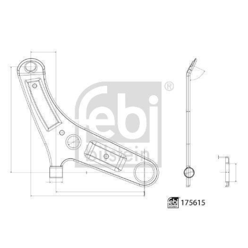 Lenker, Radaufh&auml;ngung FEBI BILSTEIN 175615 f&uuml;r NISSAN OPEL RENAULT VAUXHALL