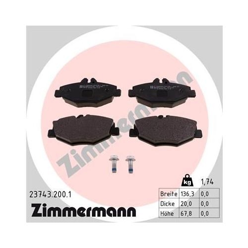 Bremsscheibe ZIMMERMANN 400.3618.20 COAT Z f&uuml;r MERCEDES-BENZ, Vorderachse