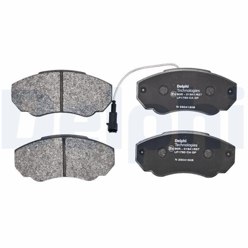DELPHI LP1750 Bremsbelagsatz, Scheibenbremse f&uuml;r CITRO&Euml;N FIAT PEUGEOT