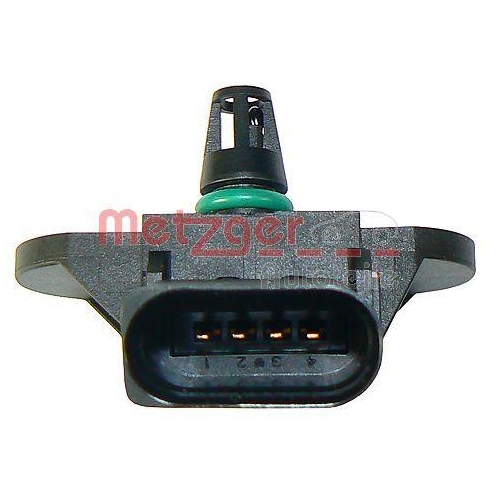 Sensor, Ladedruck METZGER 0906120 ORIGINAL ERSATZTEIL GREENPARTS f&uuml;r PORSCHE VAG