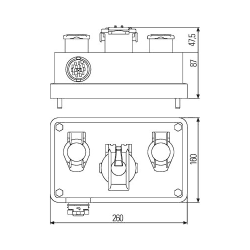 HELLA Kabelverbindungsdose 8JE 340 898-021 für KÖGEL