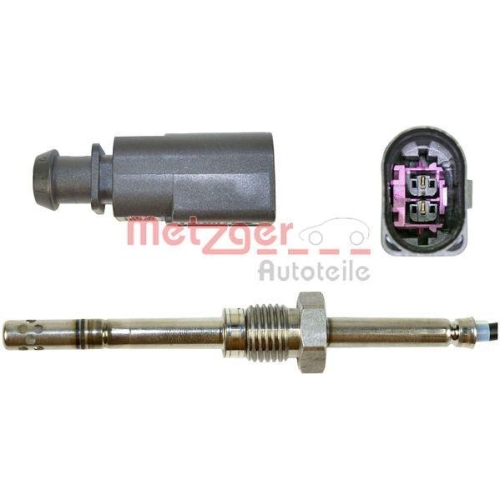 Sensor, Abgastemperatur METZGER 0894008 ORIGINAL ERSATZTEIL f&uuml;r AUDI SEAT