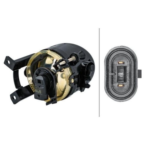 HELLA Nebelscheinwerfer 1N0 010 233-311 für SKODA, links