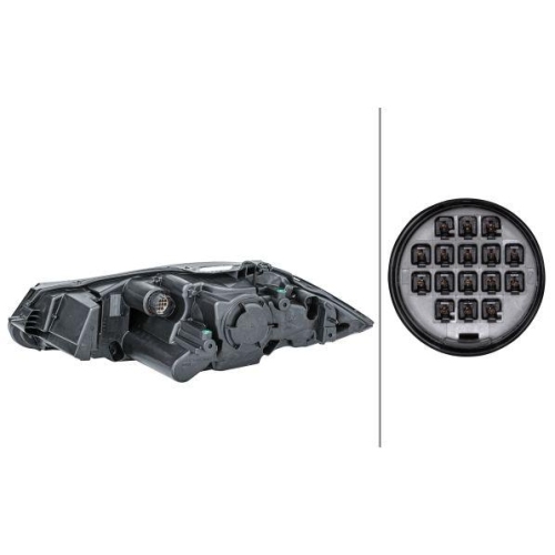 HELLA Hauptscheinwerfer 1ZS 354 815-041 für JAGUAR, rechts