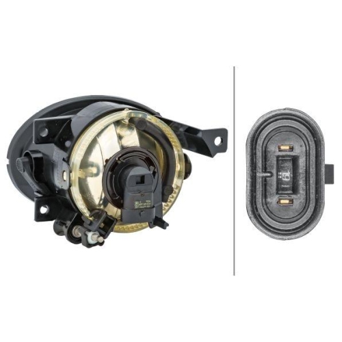 HELLA Nebelscheinwerfer 1N0 010 151-021 für VW, rechts