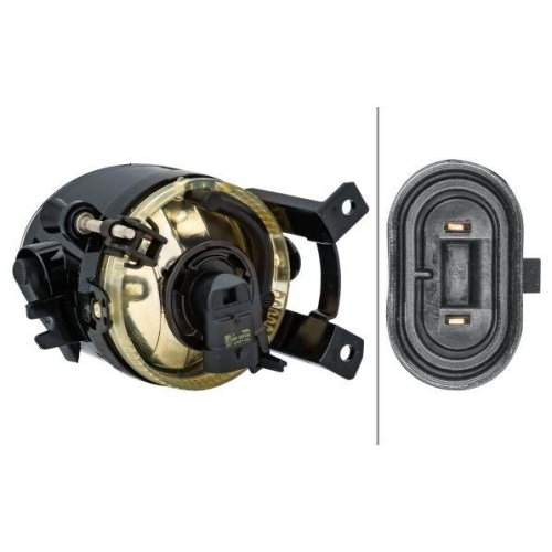 HELLA Nebelscheinwerfer 1N0 010 233-321 für SKODA, rechts