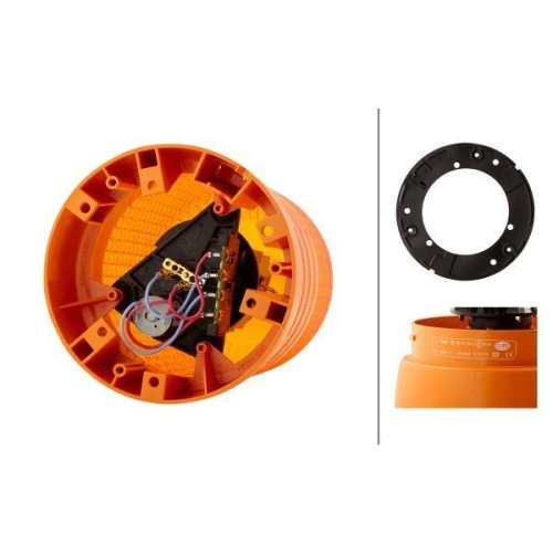 HELLA Rundumkennleuchte 2RL 008 061-111 KL 7000 für AEBI AUWÄRTER DAF IVECO MAN