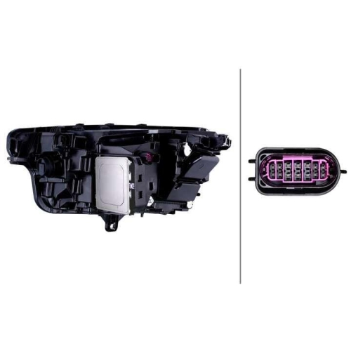 HELLA Hauptscheinwerfer 1LX 016 220-541 für AUDI VW, rechts
