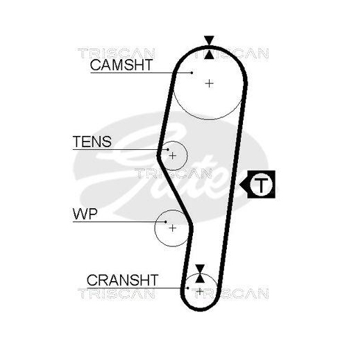 Zahnriemen TRISCAN 8645 5063 f&uuml;r DANA