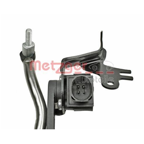 Sensor, Leuchtweitenregulierung METZGER 0901285 f&uuml;r VAG, Vorderachse links