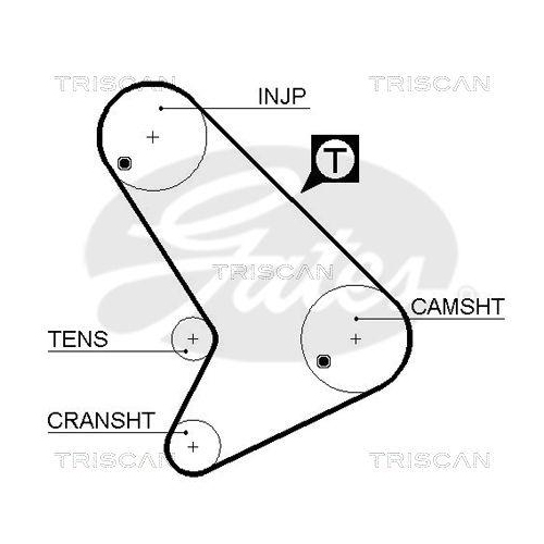 Zahnriemen TRISCAN 8645 5064 für DANA