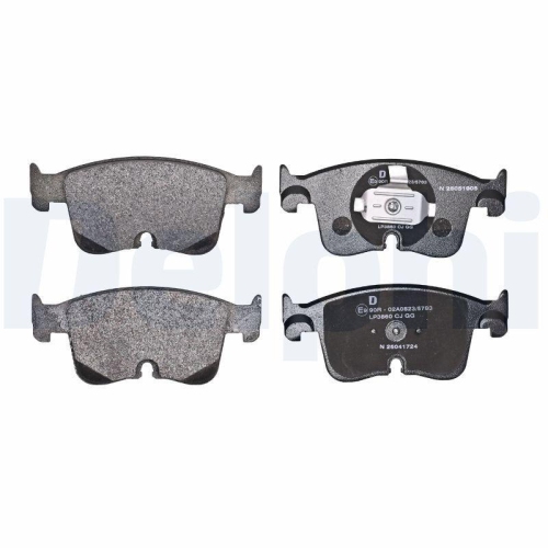 DELPHI LP3860 Bremsbelagsatz, Scheibenbremse f&uuml;r AUDI FORD VW, Vorderachse