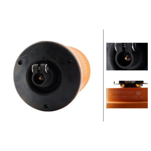 HELLA Rundumkennleuchte 2RL 008 063-111 KL 7000 für AEBI DAF IVECO SCANIA MAFI