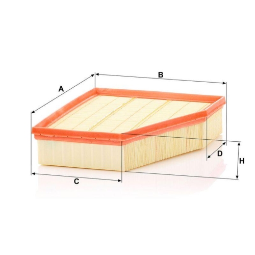 Luftfilter MANN-FILTER C 29 230 f&uuml;r VAG