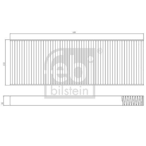 Filter, Innenraumluft FEBI BILSTEIN 173019 für SCANIA