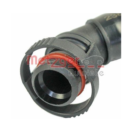 Schlauch, Kurbelgeh&auml;useentl&uuml;ftung METZGER 2380046 GREENPARTS f&uuml;r AUDI, vorne