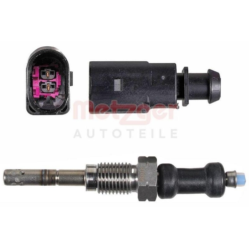 Sensor, Abgastemperatur METZGER 0894766 f&uuml;r VW, vor Abgasturbolader