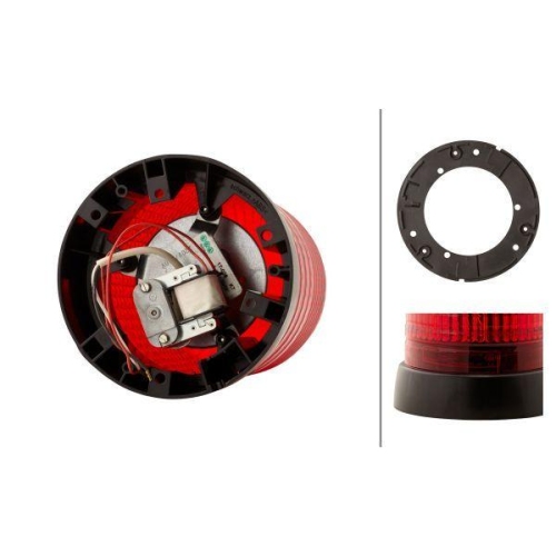 HELLA Rundumkennleuchte 2RL 008 064-001 KL 7000 f&uuml;r LIEBHERR