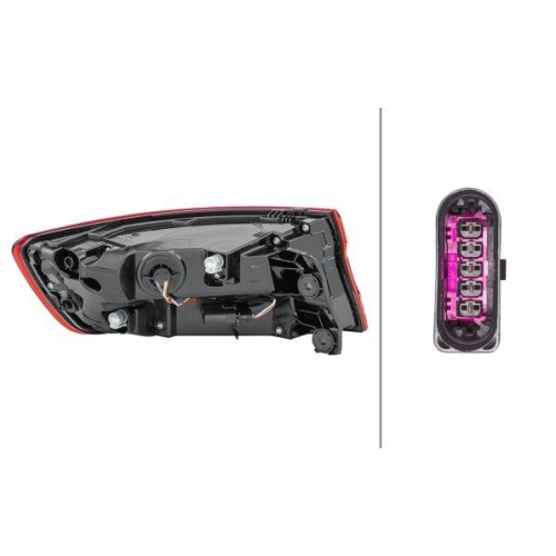 HELLA Heckleuchte 2SD 012 246-061 für AUDI AUDI (FAW), rechts