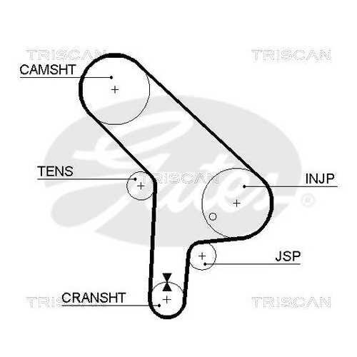Zahnriemen TRISCAN 8645 5078 f&uuml;r