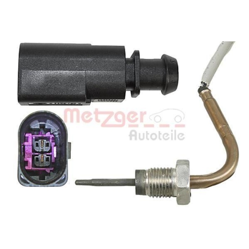 Sensor, Abgastemperatur METZGER 0894801 ORIGINAL ERSATZTEIL f&uuml;r VAG