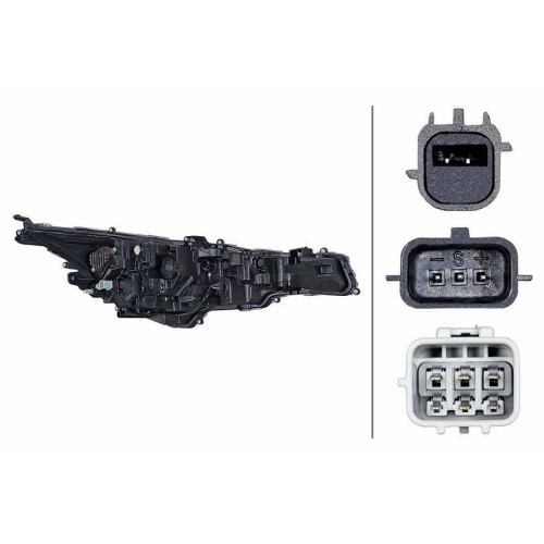 HELLA Hauptscheinwerfer 1EX 354 886-031 für TOYOTA, links