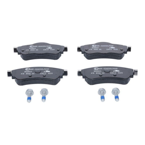 Bremsbelagsatz, Scheibenbremse ATE 13.0460-2603.2 f&uuml;r CITRO&Euml;N, Vorderachse