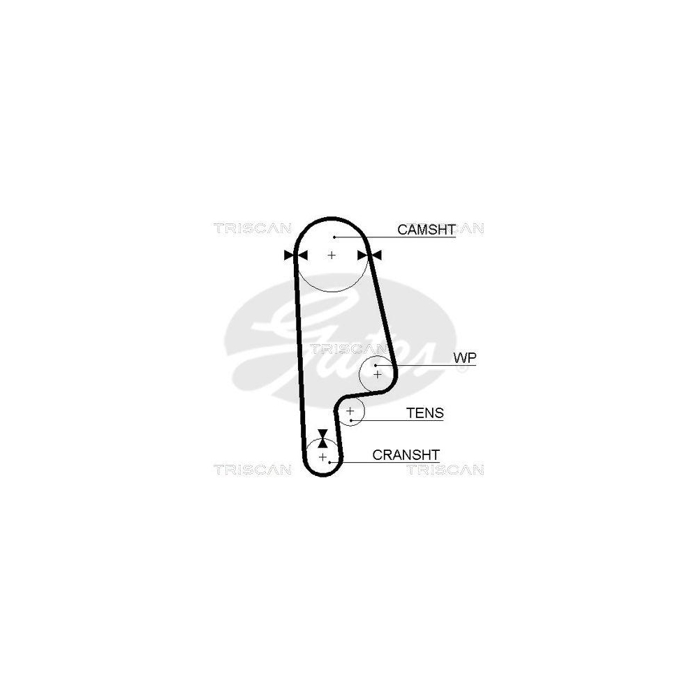 Zahnriemen TRISCAN 8645 5084xs für DANA