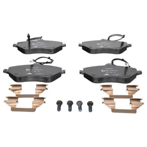 Bremsbelagsatz, Scheibenbremse ATE 13.0460-2892.2 f&uuml;r CITRO&Euml;N PEUGEOT