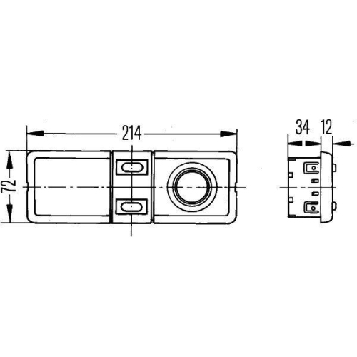HELLA Innenraumleuchte 2JA 006 447-041 für AEBI DAF MERCEDES-BENZ SAME STEINBOCK