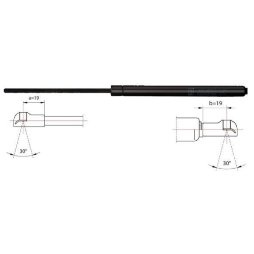 Gasfeder, Koffer-/Laderaum METZGER 2110318 f&uuml;r VOLVO, hinten links