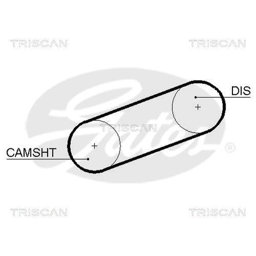 Zahnriemen TRISCAN 8645 5101 f&uuml;r OPEL VAUXHALL DANA