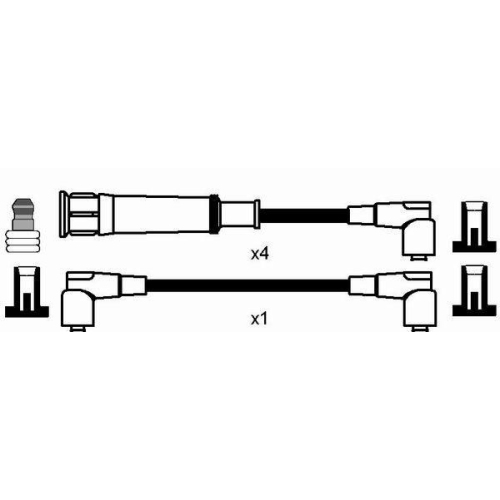 Zündleitungssatz NGK 0556 für BMW MINI, für Fahrzeuge mit Zündverteiler