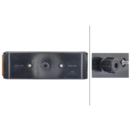 HELLA Heckleuchte 2VP 340 450-021 für DAF SCANIA KRONE LANGENDORF REISCH, rechts